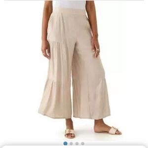 AGB Ruffled Wide Leg Pilazzo Pants